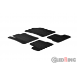 Original Gledring Passform Fußmatten Gummimatten 4 Tlg.+Fixing - Citroen C3 2010->2016